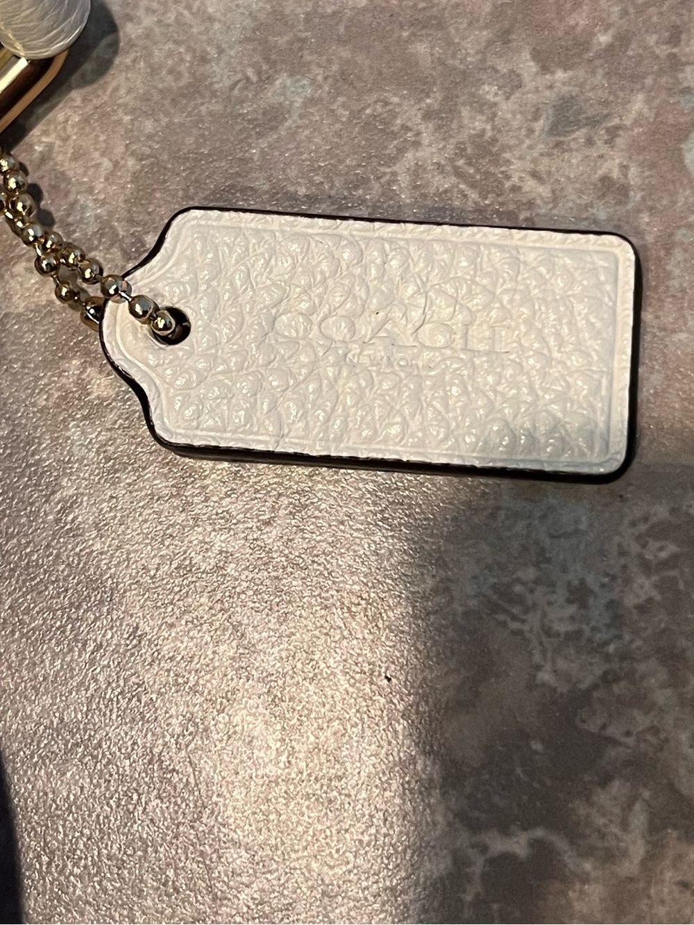 Coach Cream Pebbled Leather Crossbody Belt Bag with Gold Hardware - Picture 6 of 8